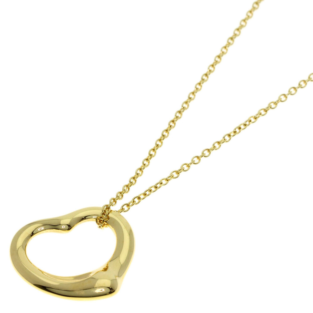 Tiffany & Co. Open Heart Necklace, 18K Yellow Gold, Women's.